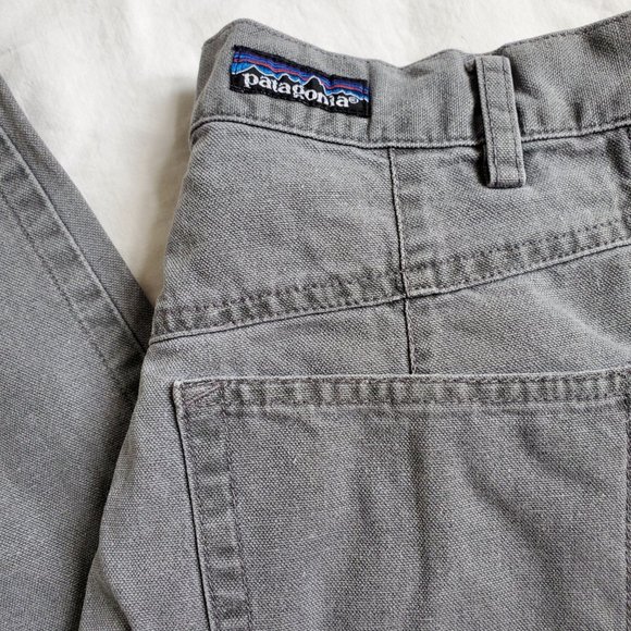 Vintage Patagonia Y2K canvas mom jeans sz 10 pleated front - Picture 3 of 6
